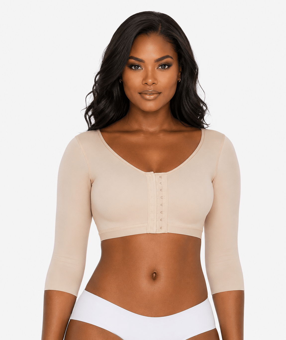 Soutien-Gorge Post-Opératoire avec Manches | Augmentation Mammaire, Lifting des Bras & Correcteur de Posture