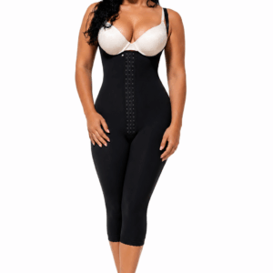 Gaine Colombienne Post-Opératoire à Maintien Fort – BBL, Liposuccion & Abdominoplastie + Mousse Lipo 2 × 25 × 35 cm