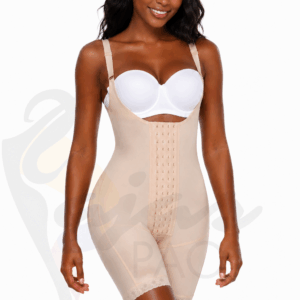 Gaine Colombienne Amincissante Mi-Cuisse Haute Compression | Post-op & Usage Quotidien